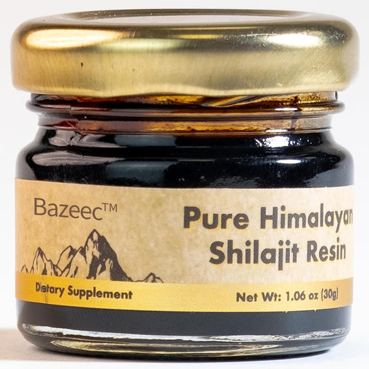 BazeecTM Pure Himalayan Shilajit Resin | 85+ Trace Minerals & Fulvic Acid | 3rd Party Lab Tested Edible Supplement