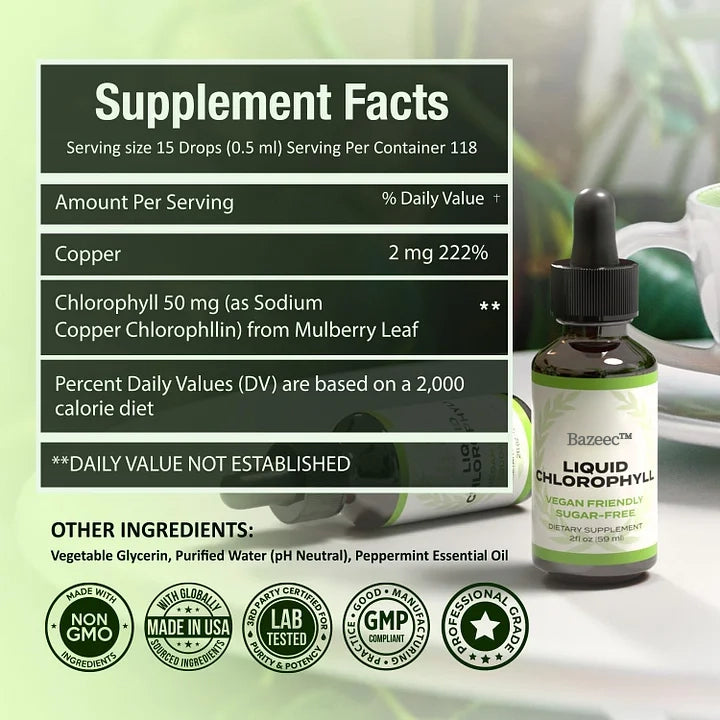 Chlorophyll Liquid Drops