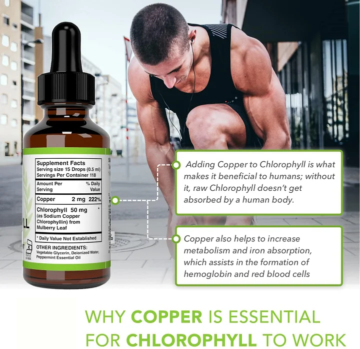 Chlorophyll Liquid Drops