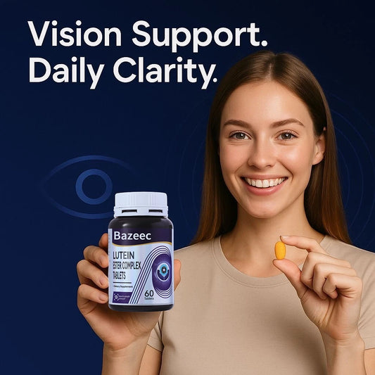 BazeecTM Blueberry Lutein Ester Complex Tablets – Vision Protection + Zeaxanthin, 60 Tablets