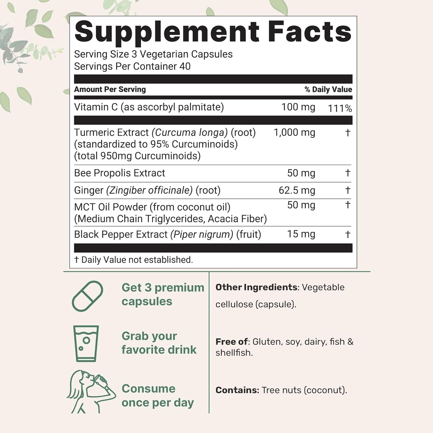 BazeecTM Turmeric Curcumin Capsules
