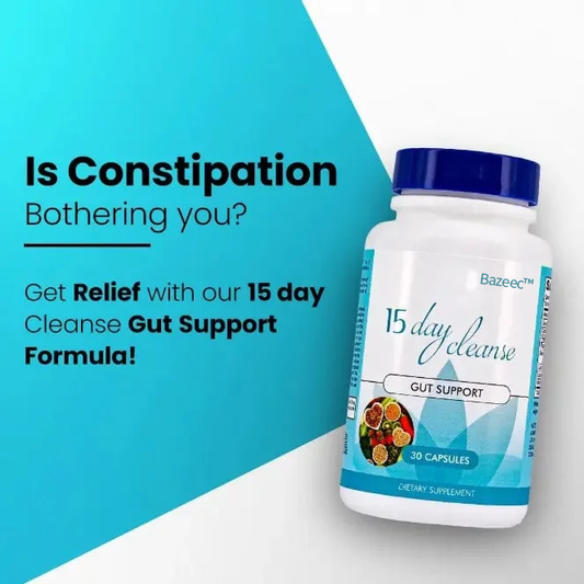 15-day cleanse - Gut and Colon Support | Caffeine Free | Advanced Formula with Senna, Cascara Sagrada, & Psyllium Husk | Non-GMO | Made in USA