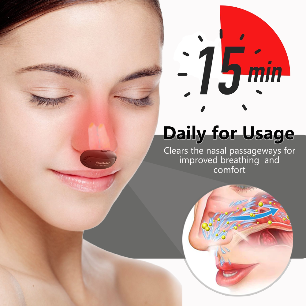 BazeecTM RespiRelief Red Light Nasal Therapy Instrument
