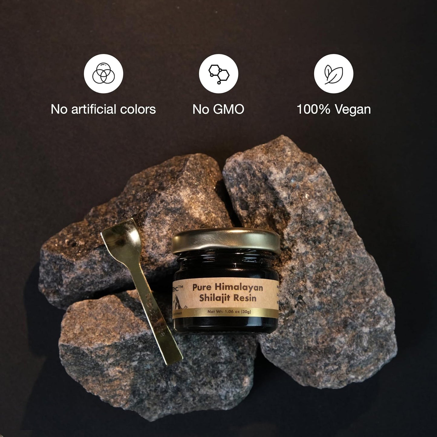 BazeecTM Pure Himalayan Shilajit Resin | 85+ Trace Minerals & Fulvic Acid | 3rd Party Lab Tested Edible Supplement