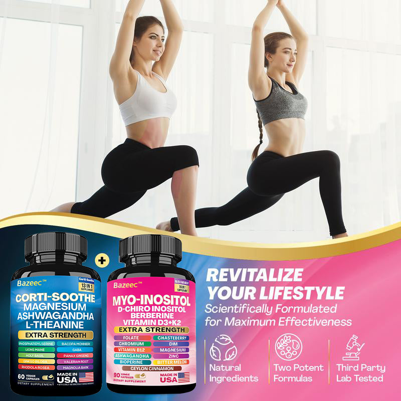 BazeecTM Cortisol and Myo-Inositol All-in-One Supplement