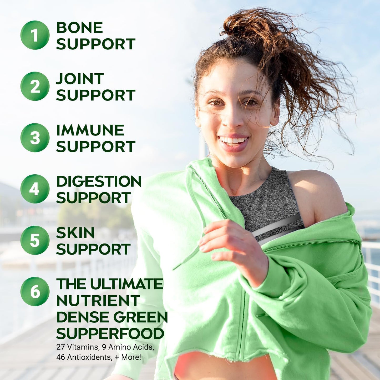 Moringa Powder Capsules - 800mg of Pure Nutrient-Rich Moringa Powder - A Natural Green Antioxidant Superfood