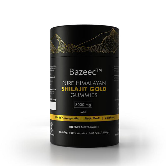 Pure Himalayan Shilajit Gummies | With Ashwagandha, Gokshura & other herbs | No added sugar | 60 Chewables Edible Supplement